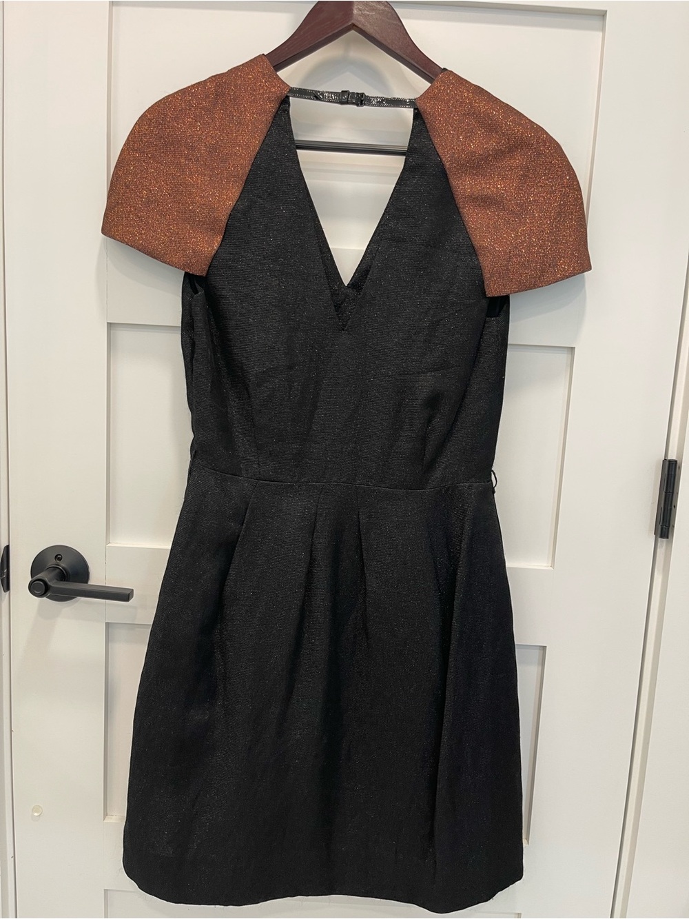 NWT Philip Lim black and bronze party dress 8 (no belt) - Picture 4 of 8